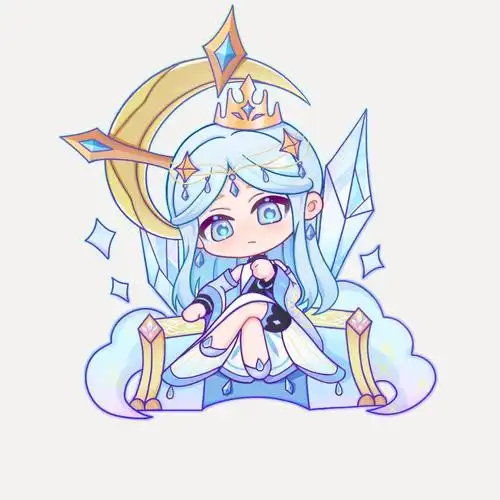 时隔几月再画一次冰公主