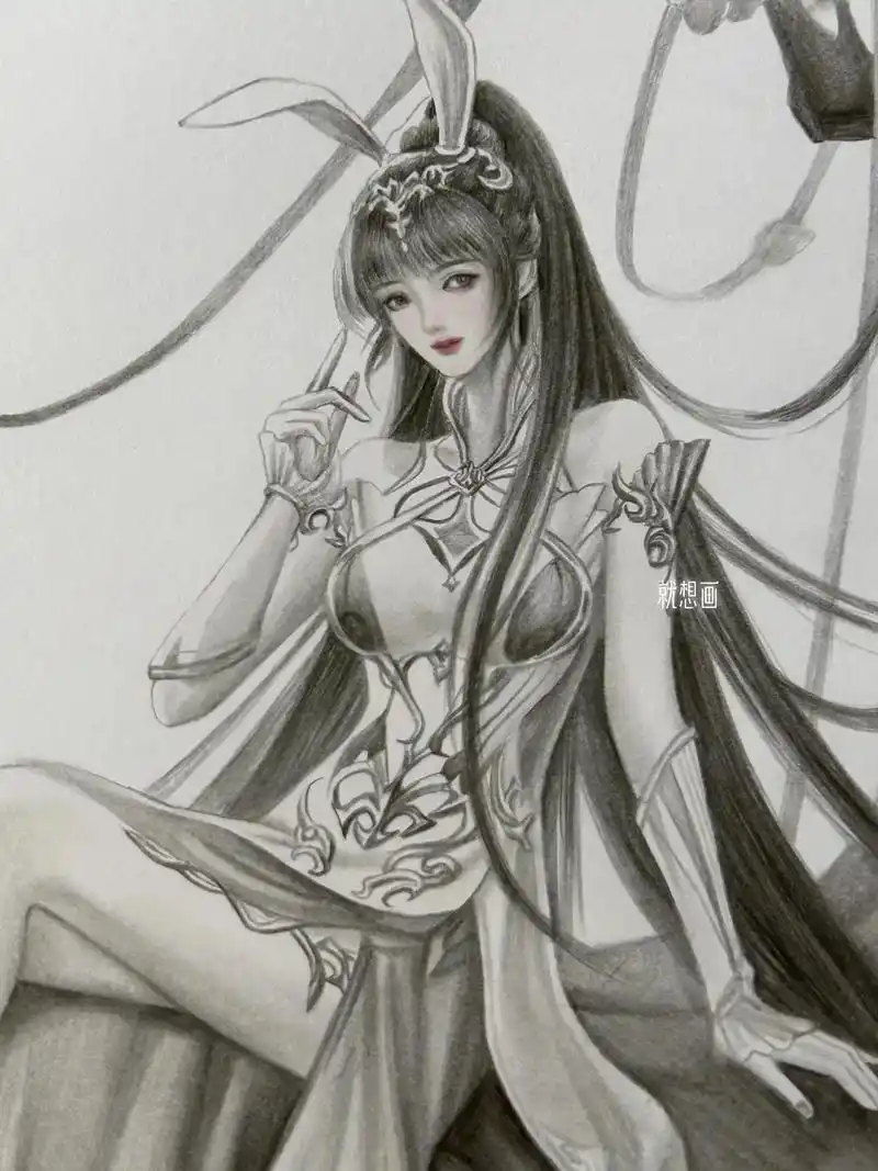 斗罗大陆小舞.小舞全身画77过程94#手绘 #画画 #小舞 # - 抖音