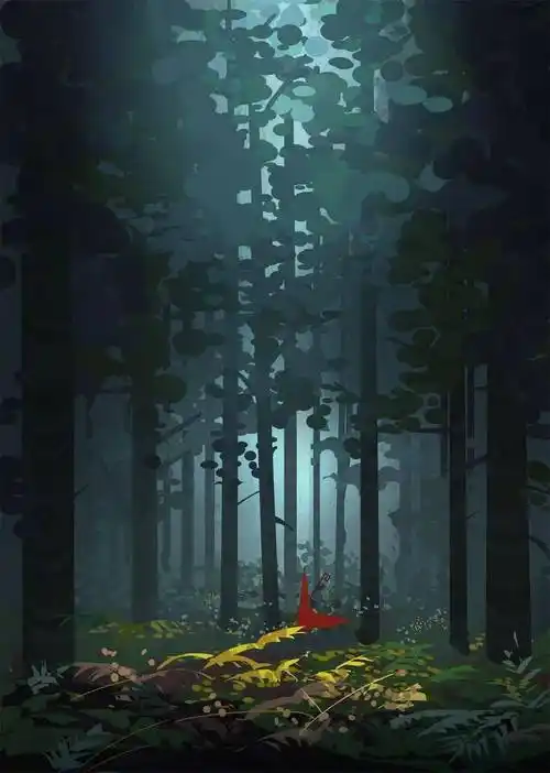 速涂素材画面整体光影关系结构色块进行一种概括简化的绘画技法