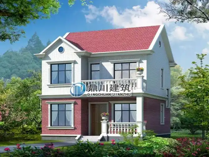 9米二层农村小别墅,4室3厅带露台,最高造价25万!