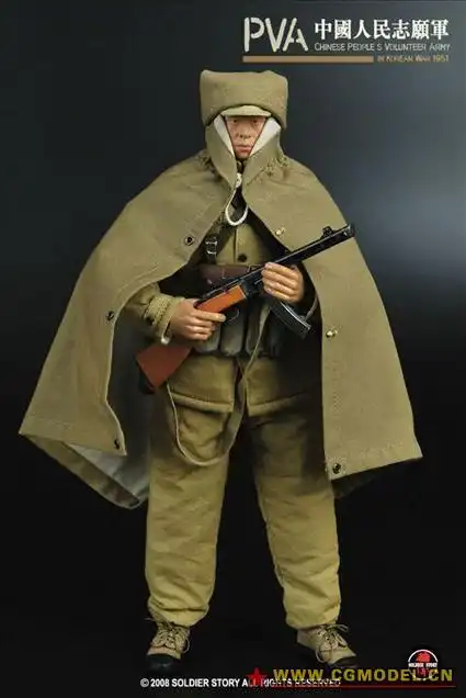 中国人民志愿军战士全套装备像