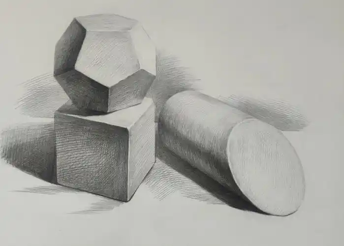 寻找小红书绘画大神  #零基础素描  #零基础学画画  #素描石膏几何体