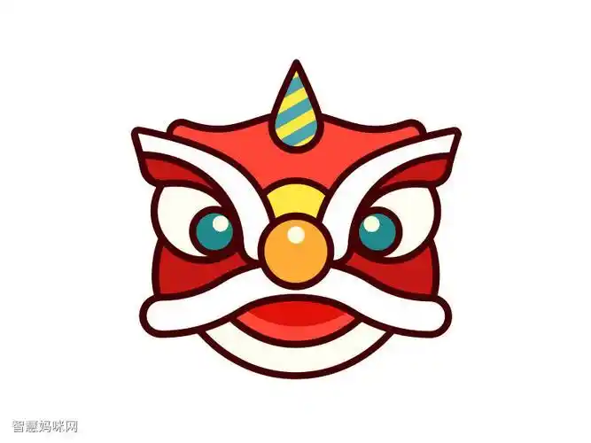 步骤6:舞狮简笔画