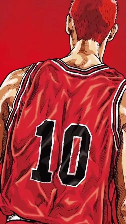 灌篮高手10号樱木花道背影手机壁纸