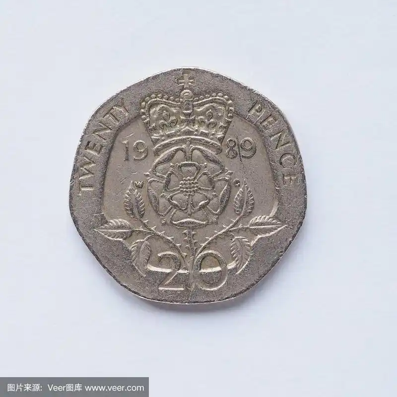 英国20便士硬币