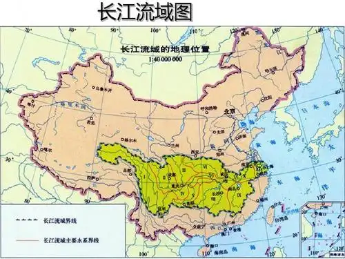 长江流域图