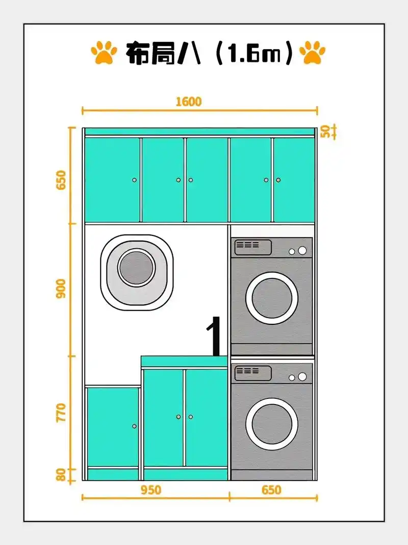 接上一个作品  阳台洗衣柜方案尺寸八种方案合集全了 #创作灵 - 抖音