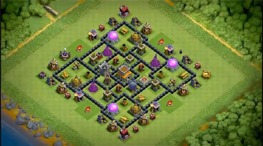 部落冲突阵型分享,8本国外大佬,分享的阵.