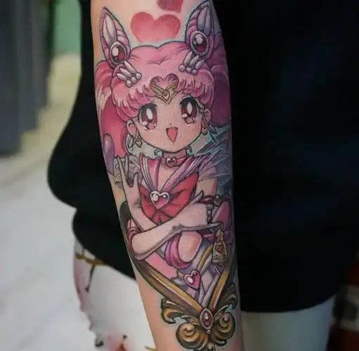 超卡哇伊美少女战士纹身动漫人物卡通纹身小图