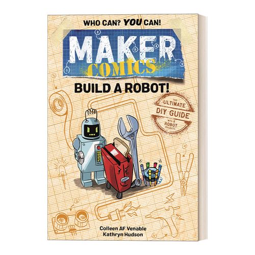 英文原版 maker comics build a robot 创客漫画系列 创造1个机器人