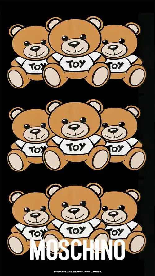moschino泰迪熊潮流高清手机壁纸
