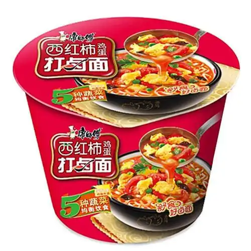 康师傅经典西红柿打卤桶面108g桶