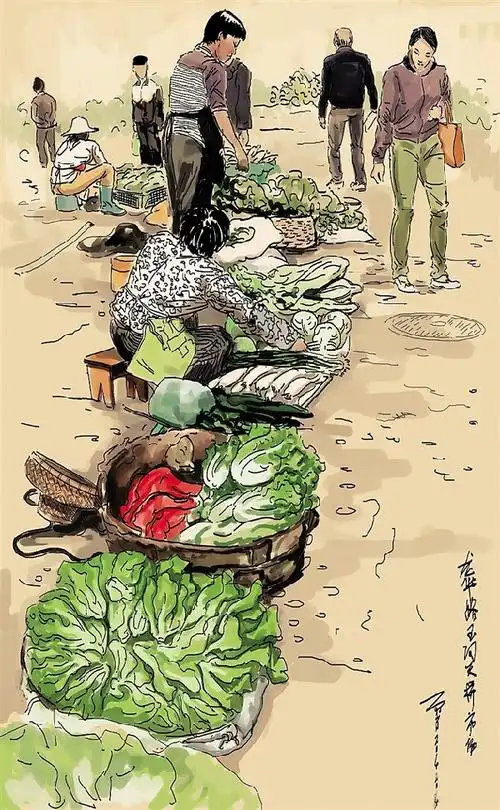 阿肖画海南 "80后"用画笔记录家乡风土人情