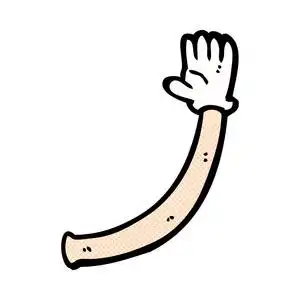 漫画卡通手臂图片