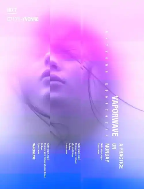 蒸汽波风格海报作品【一周一练】