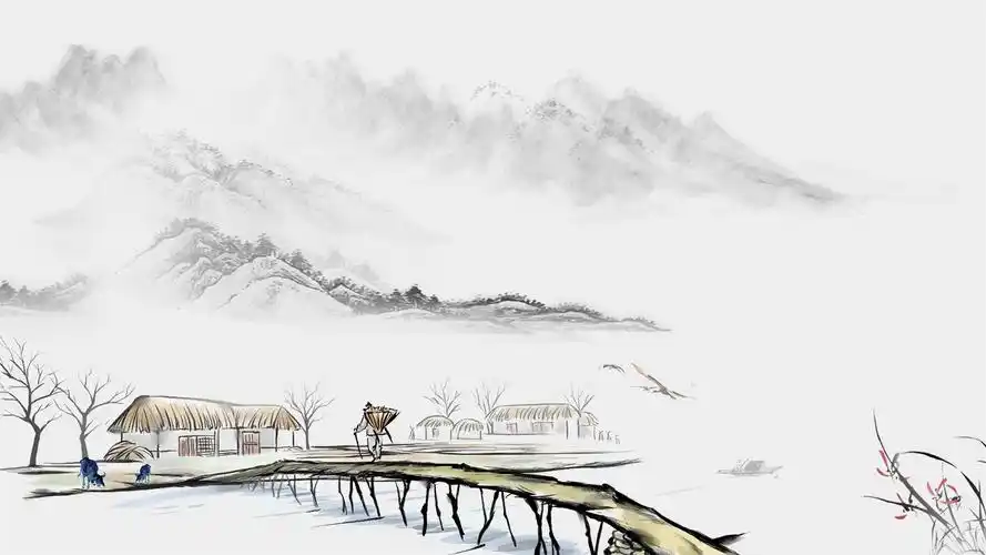 古风淡雅背景图片免费下载-ppt家园