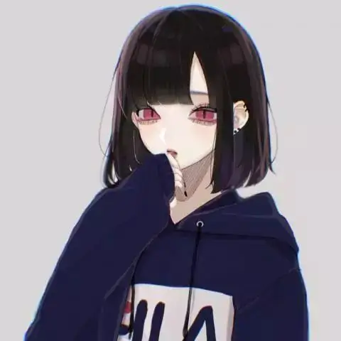 动漫女生头像短发高冷