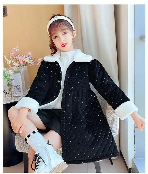 鑫源恒女大童外套秋冬款青少年女装中学生儿童保暖衣服13岁女孩中大童