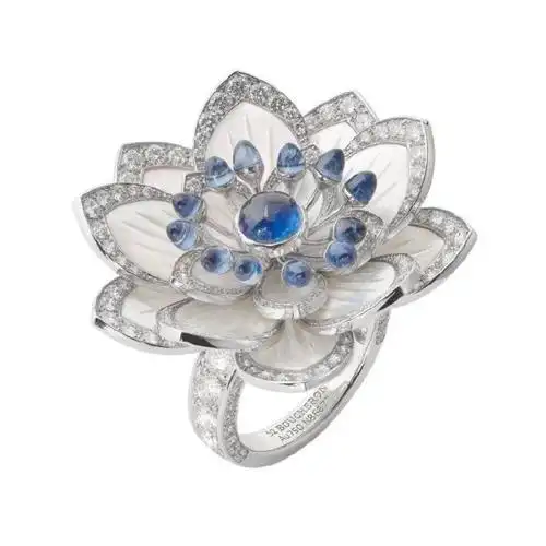 睡莲戒指,象征着纯洁与生命力.