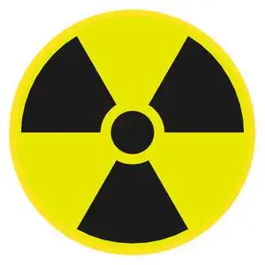 放射性警告符号放射性的警告标志照片