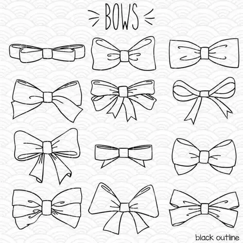 绘画教程# 蝴蝶结 领结画法