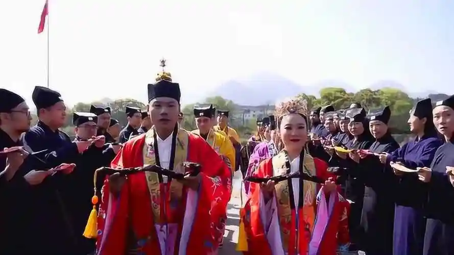 2021年龙虎山天师府道教婚礼_腾讯视频