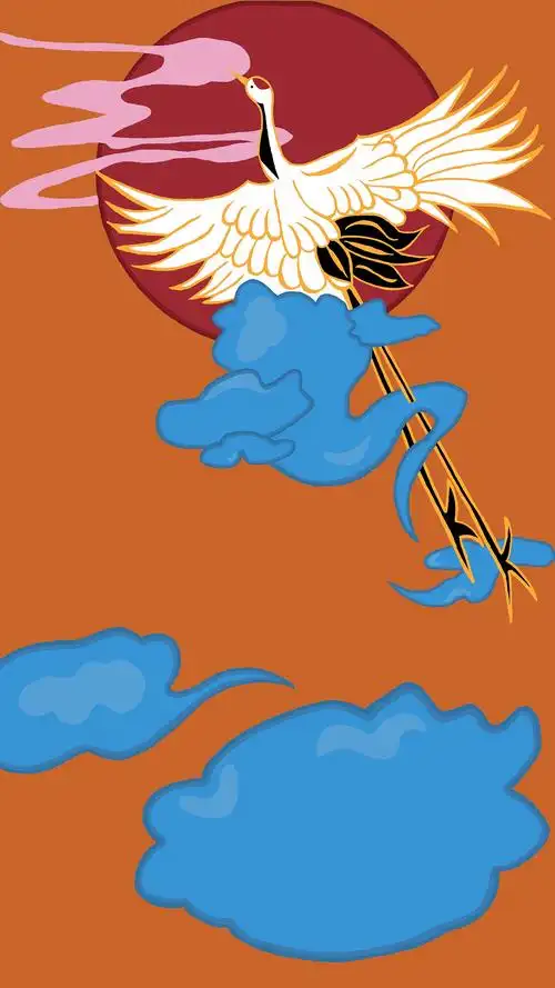 白鹤|插画|创作习作|没有爱好 - 临摹作品 - 站酷 (zcool)