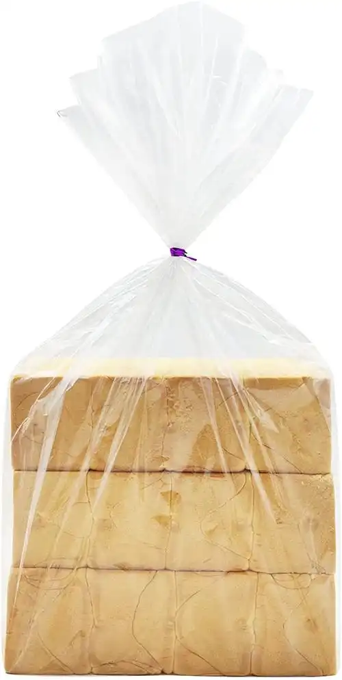 96 厘米面包袋透明塑料扁平塑料袋,用于食品,面包,面团,衣服包装,存储