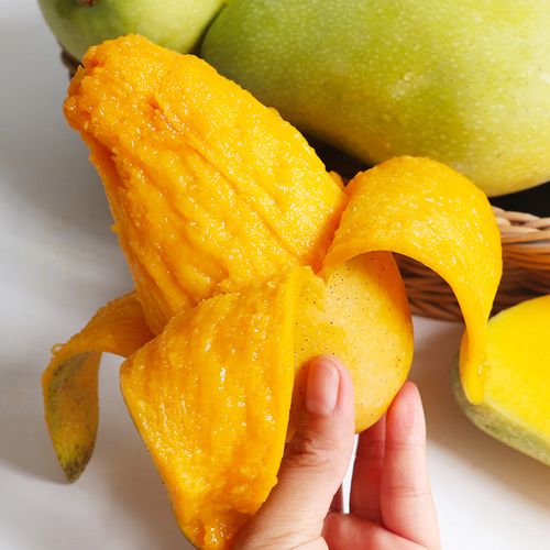 海南水仙芒金煌芒芒果新鲜水果10斤特大当季甜心黄皮忙果整箱批发 –