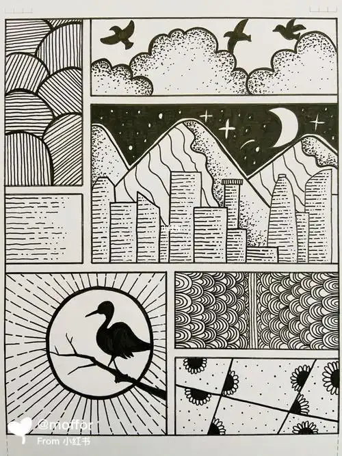 装饰画图案简笔画 简笔画图片大全-普车都