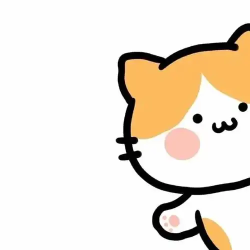 可爱卡通小动物歪头