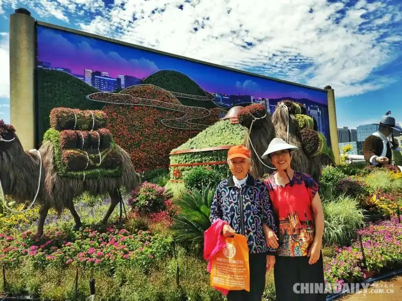 快来打卡喜迎建党100周年24处街景花坛扮靓呼和浩特