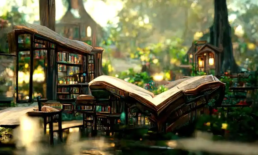 绘画唯美治愈小清新壁纸封面图魔法书屋壁纸于2022-06-01上传元气壁纸