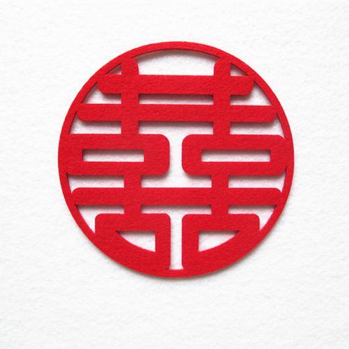 热销壁纸无纺布 卧室 婚房_无纺布喜字结婚喜字门贴婚庆用品婚礼布置