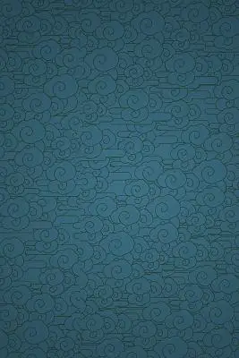 深蓝色中国风祥云花纹边框海报背景蓝色古风纹路中国风线条素材纹理