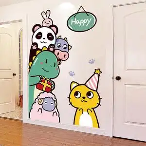 墙贴画动物卡通动漫图片