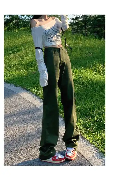 春季成分含量:96%及以上尺寸:xs s m l xl颜色分类:军绿色长裤 军绿色