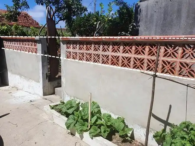 自建房院子这么做才新颖围墙上面镂空设计院内种花种菜好自在