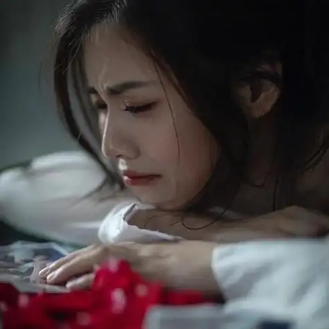 女生头像伤感流泪图片