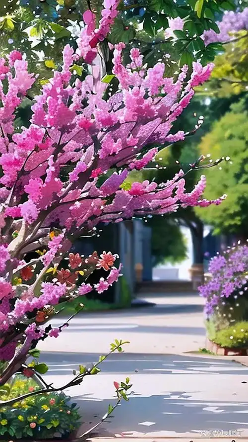 浪漫紫荆花,惊艳四月天.