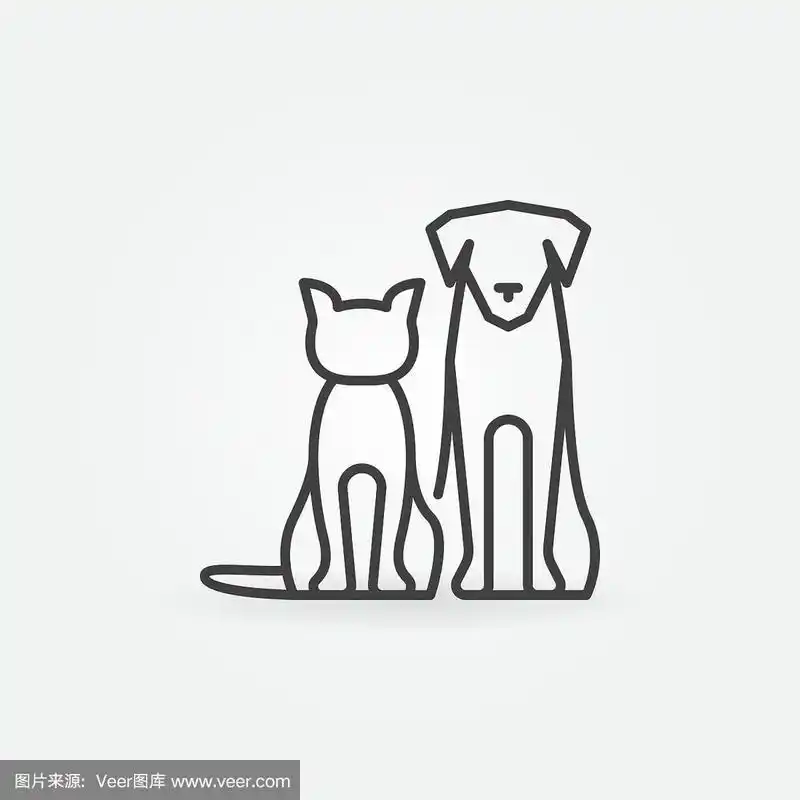 猫和狗的图标