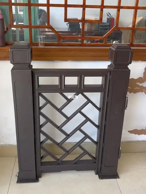 新中式铝艺栏杆仿古四合院围栏扶手中式护