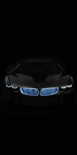 黑夜中的宝马前视图,锁屏图片,高清手机壁纸,汽车-回车桌面