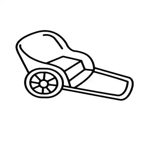 人力轿车的简笔画