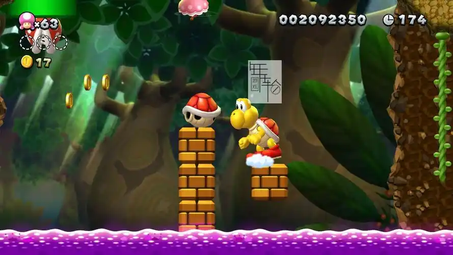 switch新超级马力欧兄弟u豪华版游戏攻略路易吉篇苏打丛林金币攻略