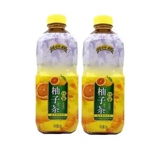 娃哈哈呦呦蜂蜜柚子茶1l*12瓶整箱柚子味茶饮料大瓶家庭装
