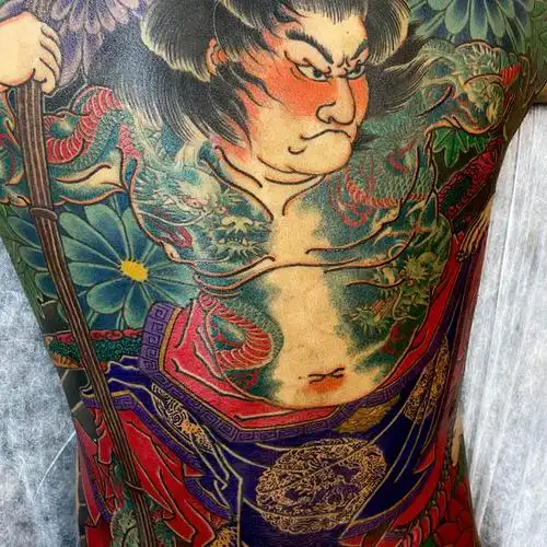 九纹龙史进历时将近一年.后背_纹身吧社区 - 纹身大咖