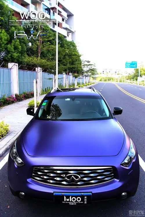 贴膜改色 金属紫 颜色超诱人!-爱卡汽车网论坛