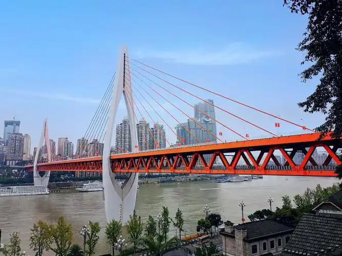 网红桥——重庆东水门大桥.