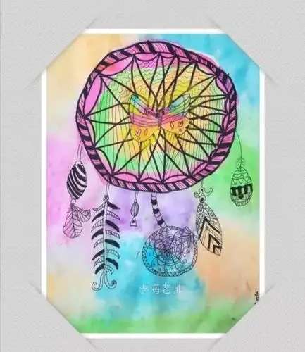 趣味线描创作:捕梦网